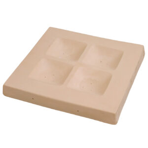 Forma ceramiczna nr 09 - kwadratowa naczynie segmentowe czterodzielne