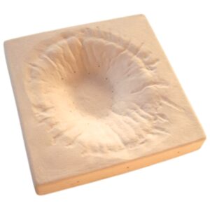 Forma ceramiczna nr 33 - BESTSELLER - kwadratowa fakturowany promienisty środek 220x220mm