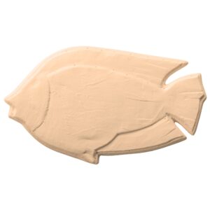 Forma ceramiczna nr 58 - wypukła ryba stylizowana draping 430x250mm