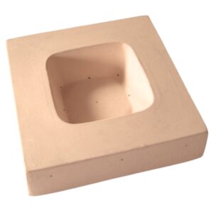 Forma ceramiczna nr 64 - kwadratowa głębokie zagłębienie 100 slumping 230x230mm