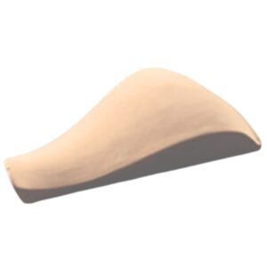 Forma ceramiczna nr 70 - wypukła liść fala zwężana draping 380mm