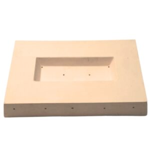 Forma ceramiczna nr 89 - prostokątna zagłębienie prostokątne slumping 210x130mm